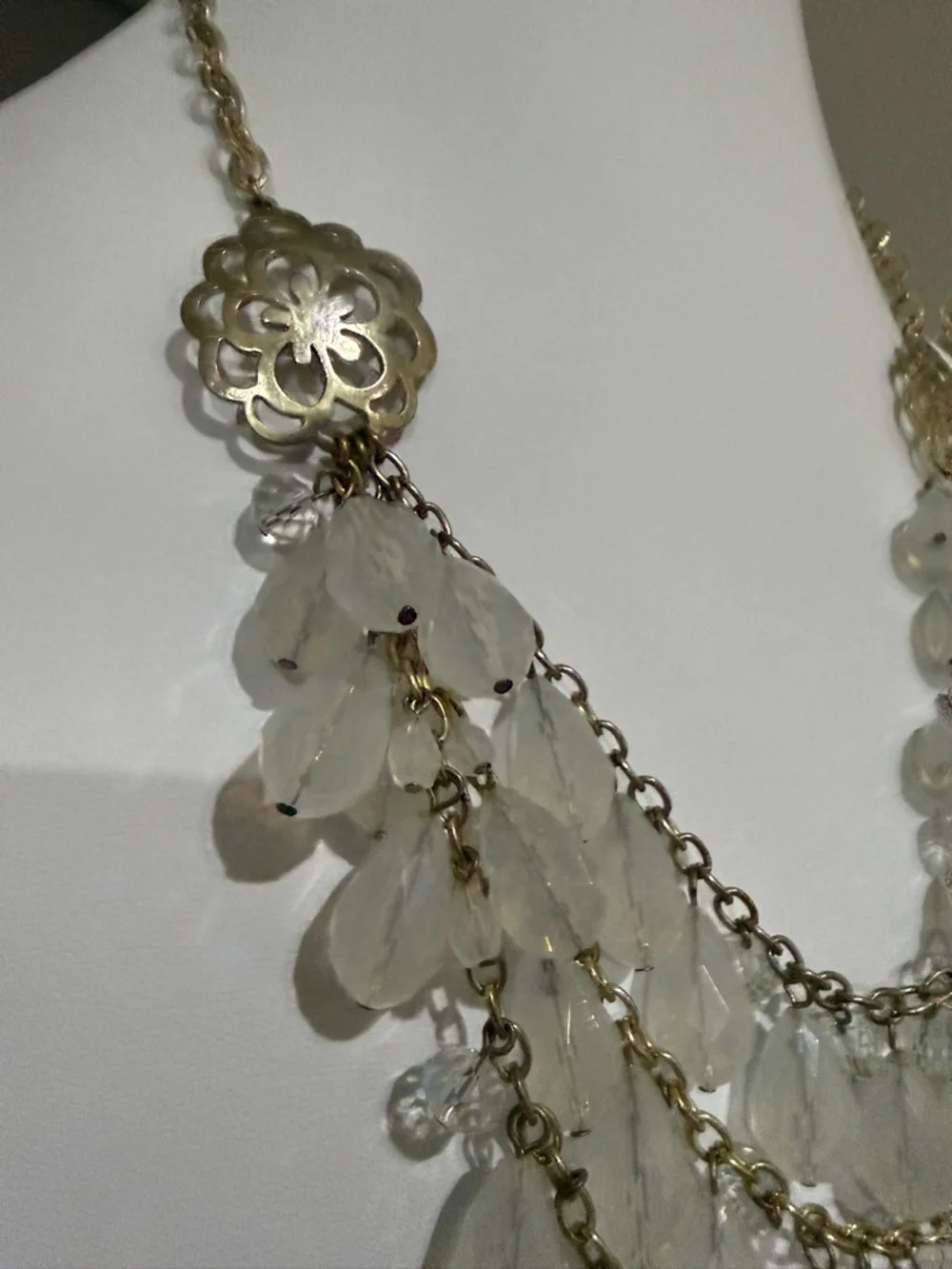Statement Mutli-Layered Droplet Necklace